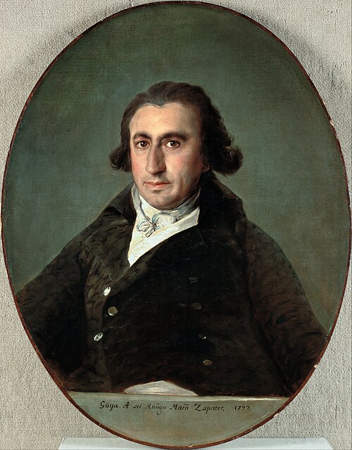 Portrait de Martín Zapater, 1797, Francisco de Goya