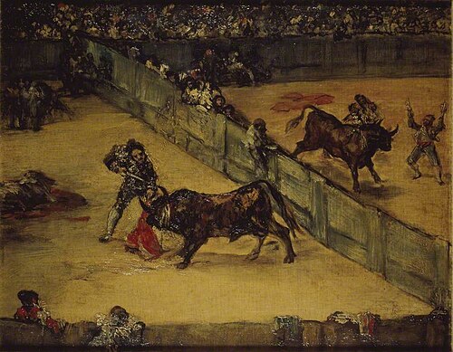 Scene at a Bullfight: División de place, , Francisco Goya