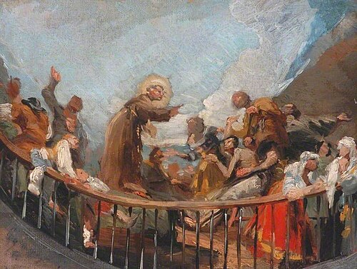 Saint Anthony Raising a Dead Man, , Francisco Goya