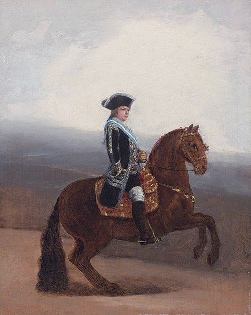 Boceto para el retrato ecuestre de Manuel Godoy, duque de la Alcudia, 1794, Francisco Goya