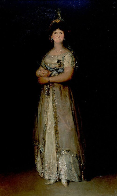 Porträt der Maria Luisa of Parma (1751-1819), 1819, Francisco Goya