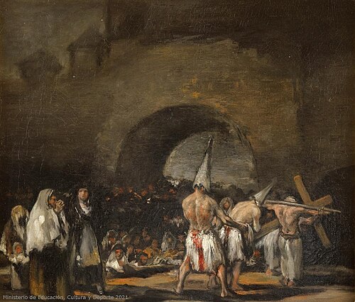 Procesión de disciplinantes, 1850, Francisco Goya