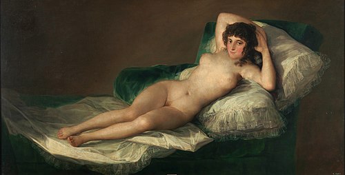 La Maja nue, 1795, Francisco de Goya