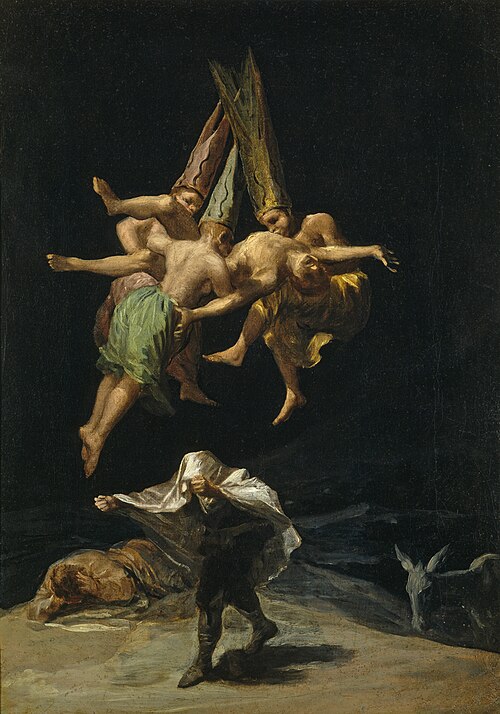 Le Vol des Sorcières, 1797, Francisco de Goya