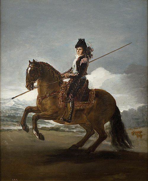 Un Garrochista, 1795, Francisco de Goya