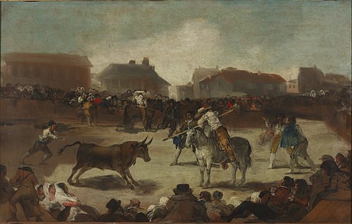Corrida dans un village, 1815, Francisco de Goya
