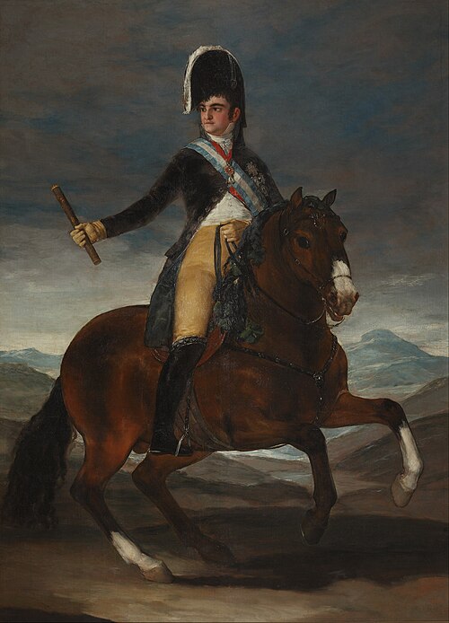 Portrait équestre de Ferdinand VII, 1808, Francisco de Goya