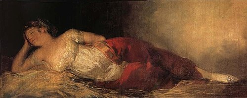 Sleeping woman, 1790, Francisco Goya