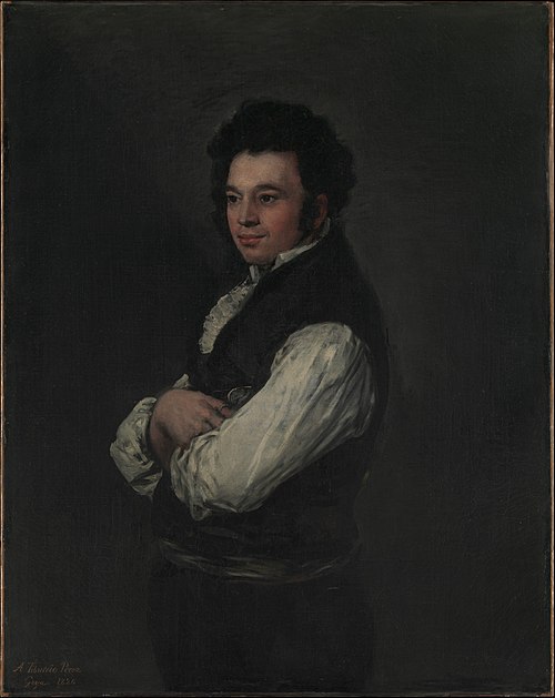 Portrait of Tiburcio Pérez y Cuervo, the Architect, 1820, Francisco de Goya