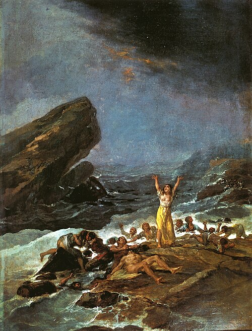 The Shipwreck, 1793, Francisco de Goya
