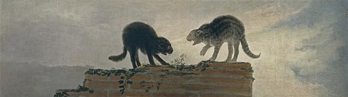 Combat de chats, 1786, Francisco de Goya