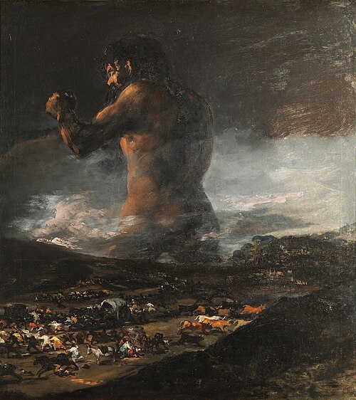Le Colosse, 1818, Francisco de Goya
