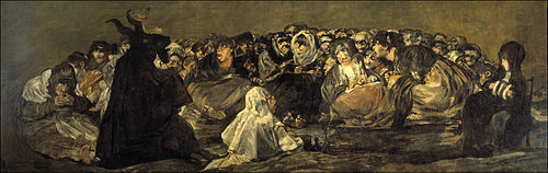 Le Sabbat des sorcières, 1820, Francisco de Goya