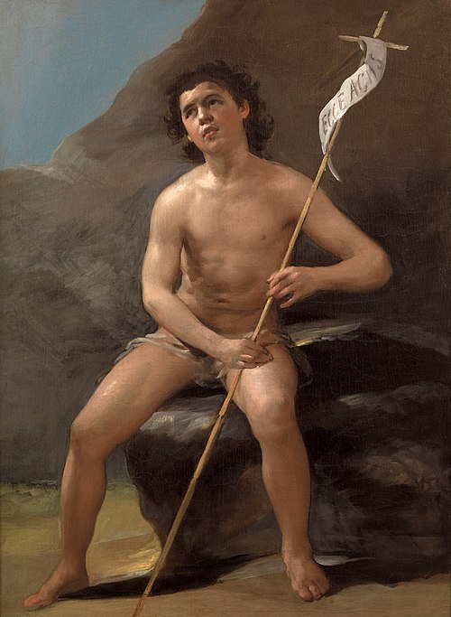 Saint John the Baptist in the Desert, 1810, Francisco de Goya