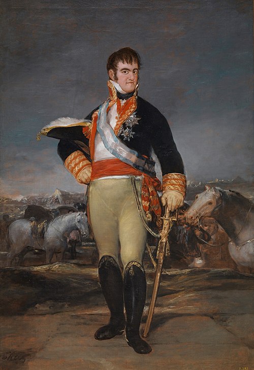 Ferdinand VII dans un campement, 1815, Francisco de Goya