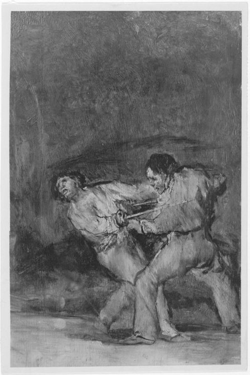 Der Zweikampf, 1822, Francisco de Goya