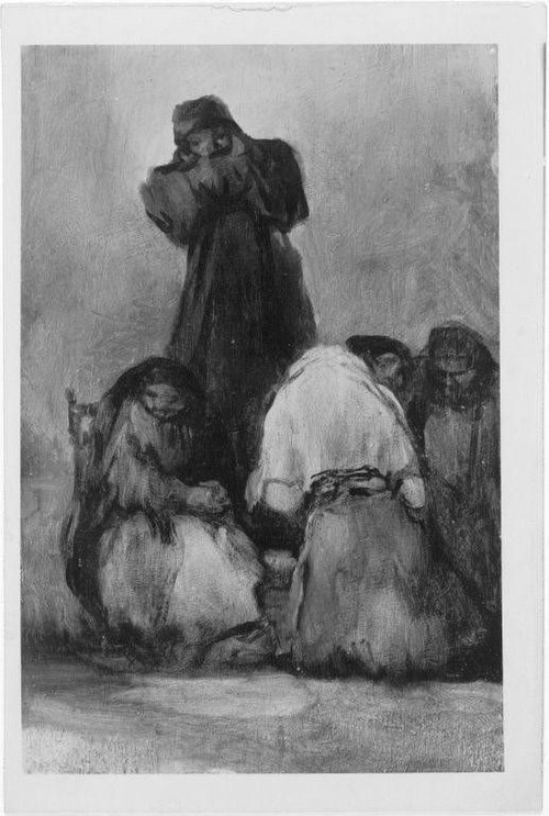 Mönchspredigt, 1822, Francisco de Goya