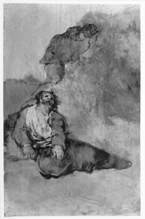 Der Verwundete, 1822, Francisco de Goya