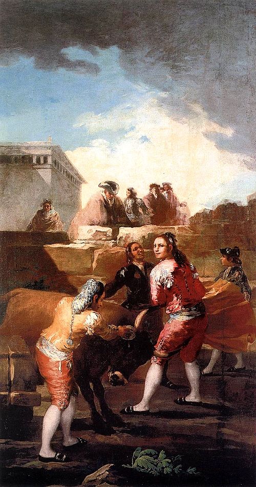 La Novillada, 1780, Francisco de Goya