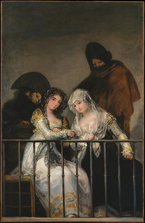 Les Majas au balcon, 1808, Francisco de Goya