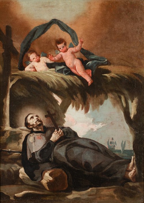 Death of Saint Francis Xabier, 1771, Francisco de Goya