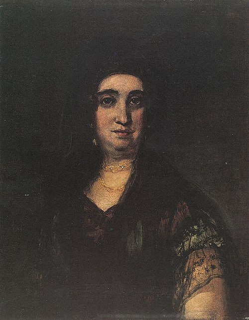 Retrato de Dama con Mantilla, 1823, Francisco de Goya