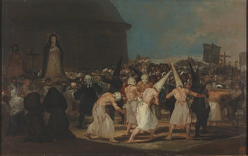 Procession de flagellants, 1812, Francisco de Goya