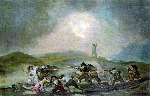 A Scene from the Spanish War of Independence, 1810, Francisco de Goya