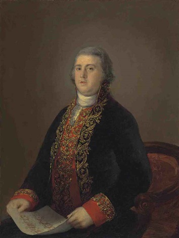 The embroiderer Juan López de Robredo, 1795, Francisco de Goya