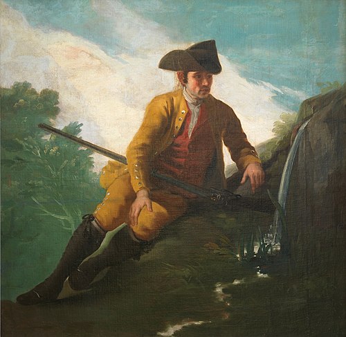 Chasseur à une source, 1786, Francisco de Goya