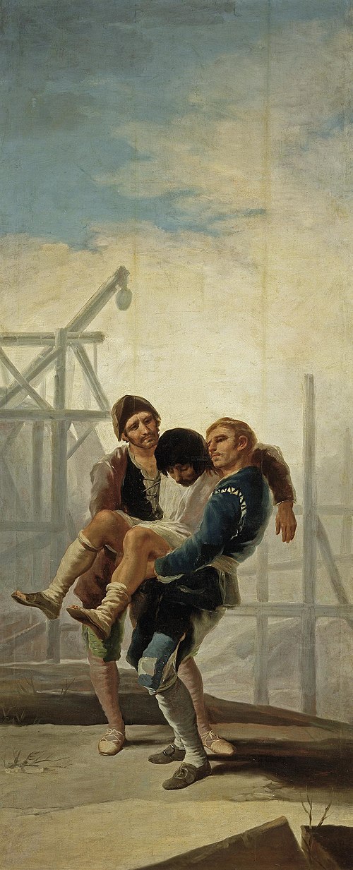 Le Maçon blessé, 1786, Francisco de Goya