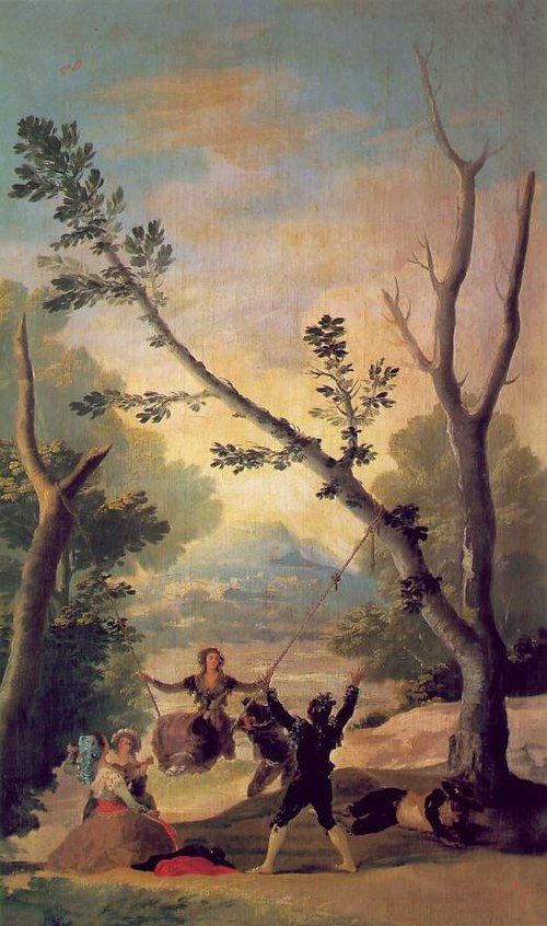La Balançoire, 1787, Francisco de Goya