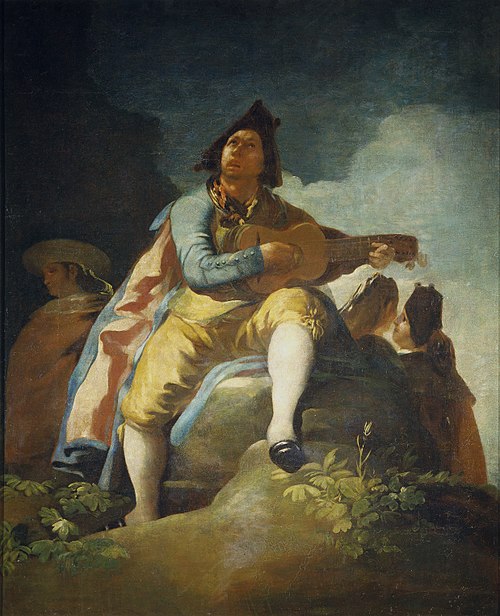 El Majo de la guitarra, 1779, Francisco de Goya
