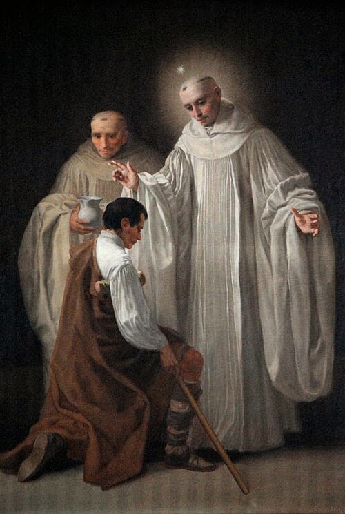Saint Bernard of Clairvaux curing a cripple, , Francisco de Goya