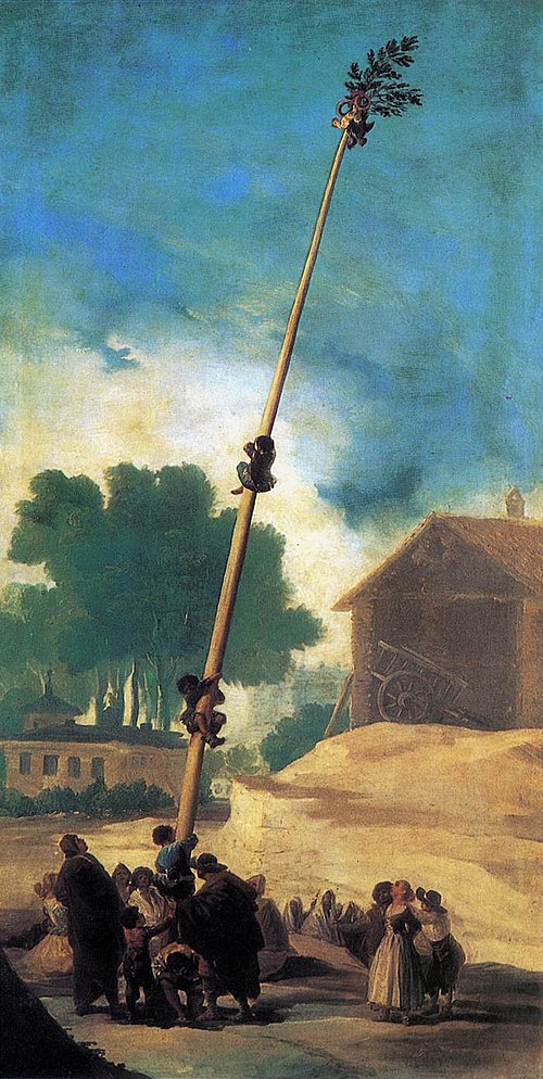 Le Mât de cocagne, 1787, Francisco de Goya