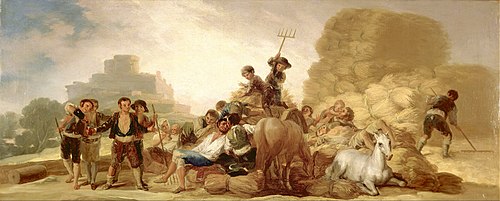 The Threshing Floor, 1786, Francisco de Goya