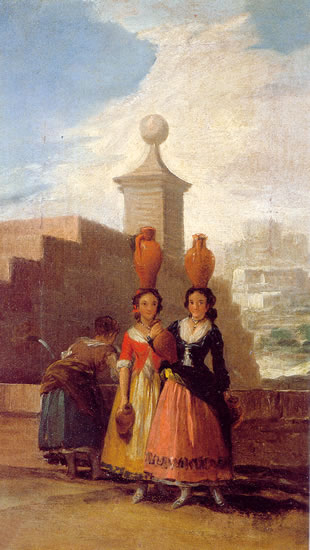 Women carrying pitchers (sketch), 1791, Francisco de Goya