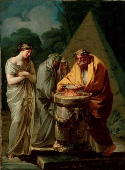 Sacrifice to Vesta, 1771, Francisco de Goya