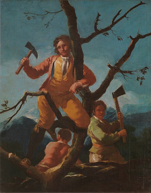 Les Bûcherons, 1777, Francisco de Goya