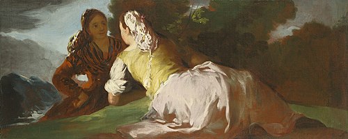 Femmes conversant, 1791, Francisco de Goya