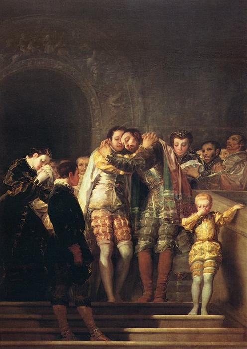 Saint François de Borgia fait ses adieux à sa famille, 1788, Francisco de Goya