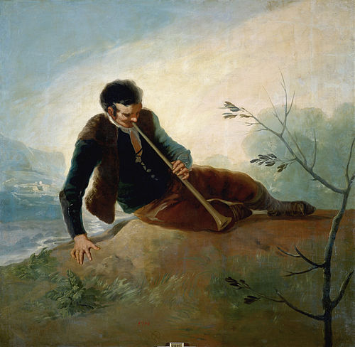 Pastor tocando la dulzaina, 1786, Francisco de Goya