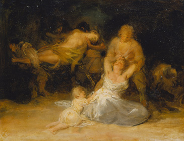 Act of Violence against Two Women, 1811, Francisco de Goya
