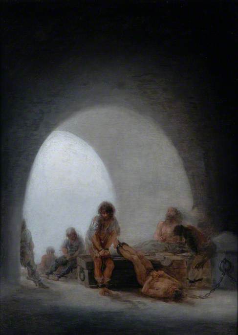 Intérieur d'une prison, 1815, Francisco de Goya