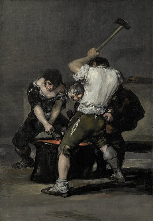 La Forge, 1819, Francisco de Goya