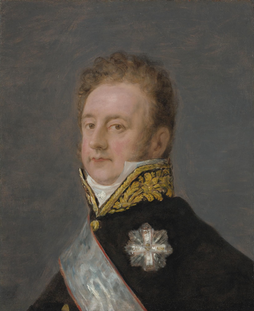 Portrait of prince Aloys Wenzel von Kaunitz-Rietberg, 1816, Francisco de Goya