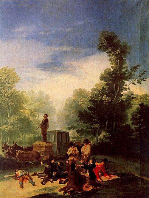 L'Attaque de la diligence, 1787, Francisco de Goya