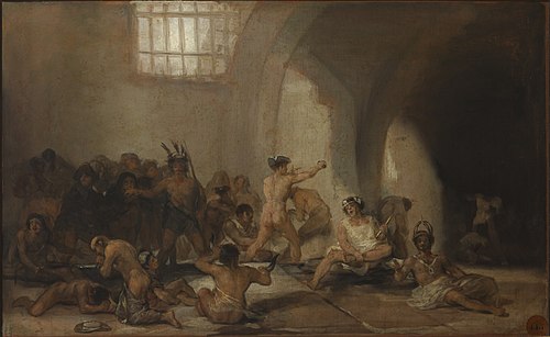 La Maison de fous, 1814, Francisco de Goya