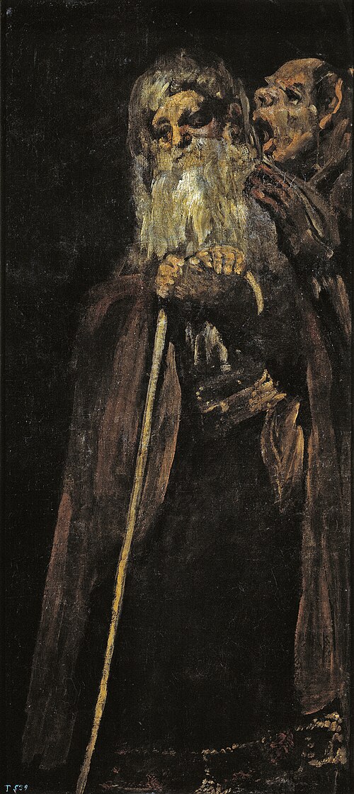 Deux Vieux, 1819, Francisco de Goya