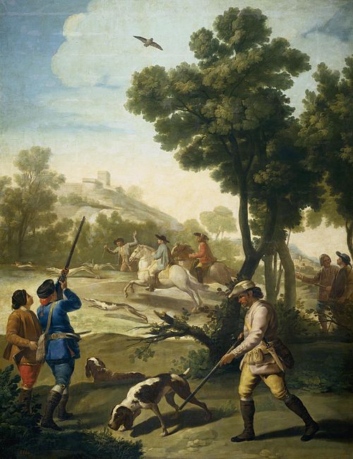 La Partie de chasse, 1775, Francisco de Goya
